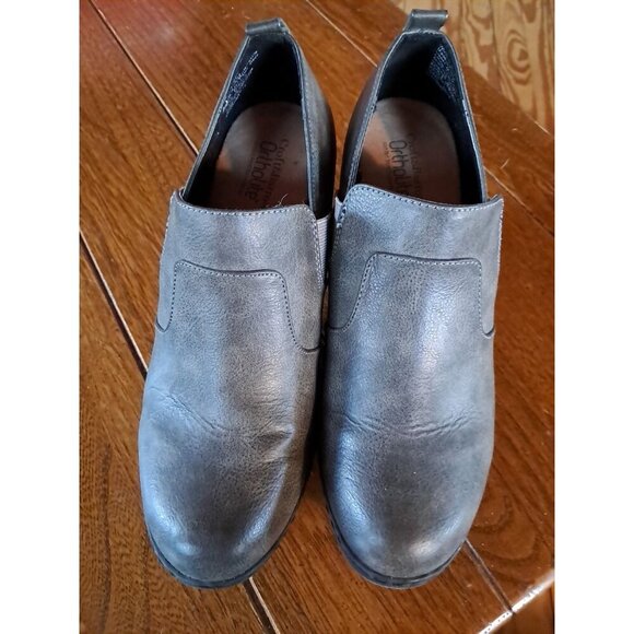 Ortholite Croft & Barrow Maid Slip On Comfortable Shoes Heels Gray Sz 9 Booties - Picture 2 of 4